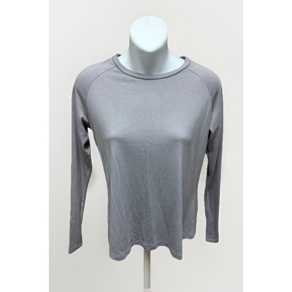 Free Fly Apparel Womens Bamboo Long Sleeve Shirt XS Gray Lightweight Performance